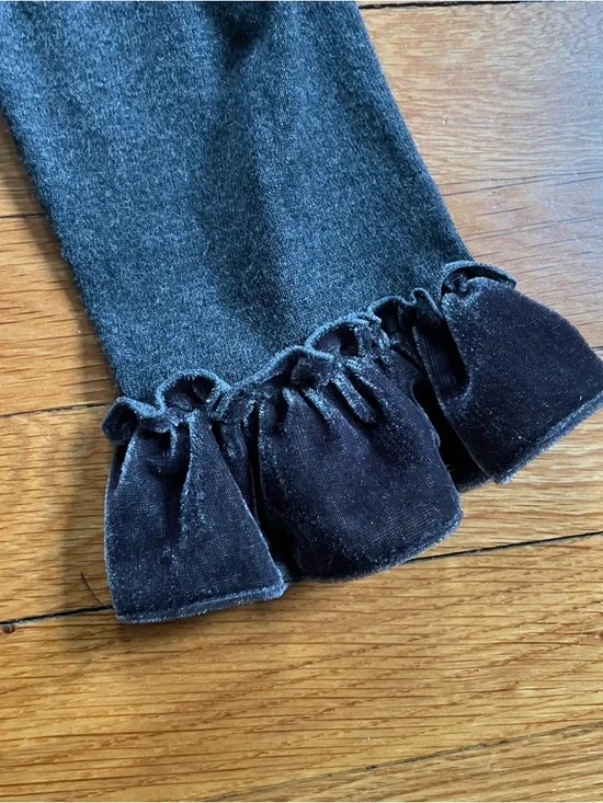 INC Velvet Ruffle Cardigan - Picture 5 of 6